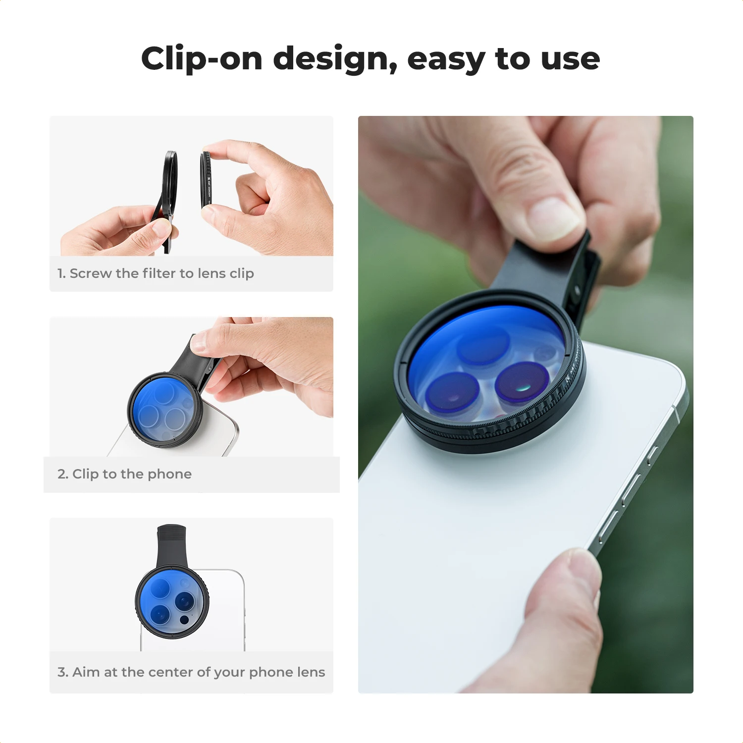 K&F CONCEPT Filtro CPL polariz - Pliers avaliação e preço