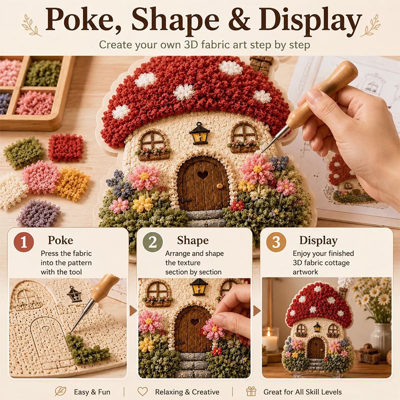Kit DIY de Arte Poke 3D Casa C - Tool Set avaliação e preço